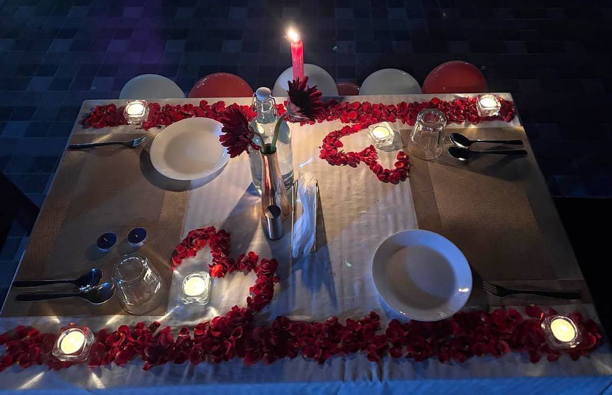 candle light dinner in varkala